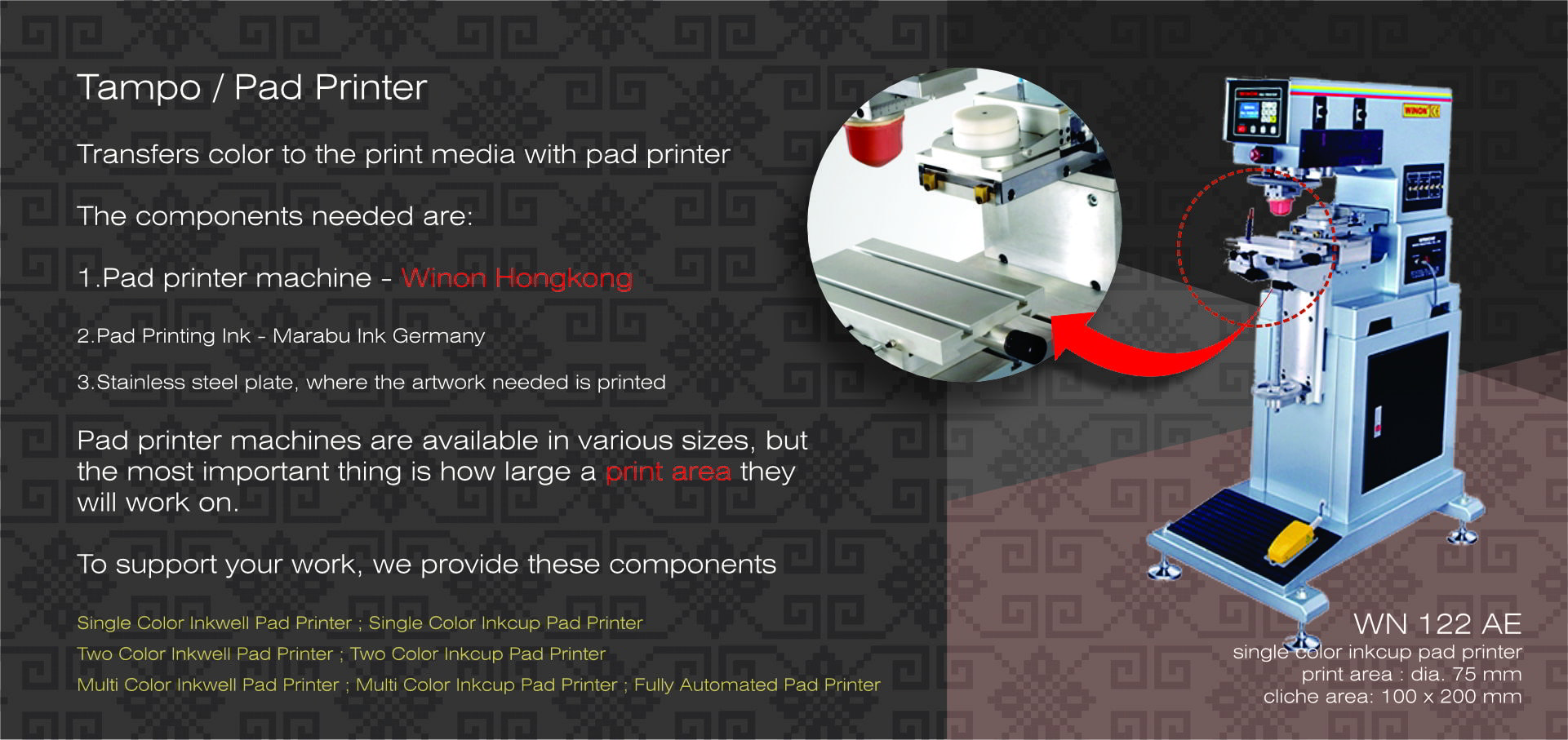 Pad printing